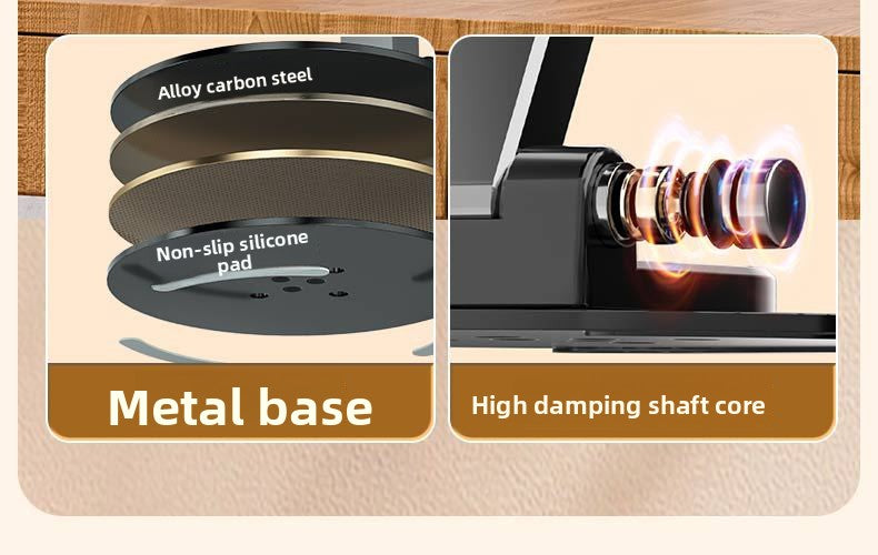Folding Bracket Phone Stand Made Of Durable Aluminium Alloy In Black