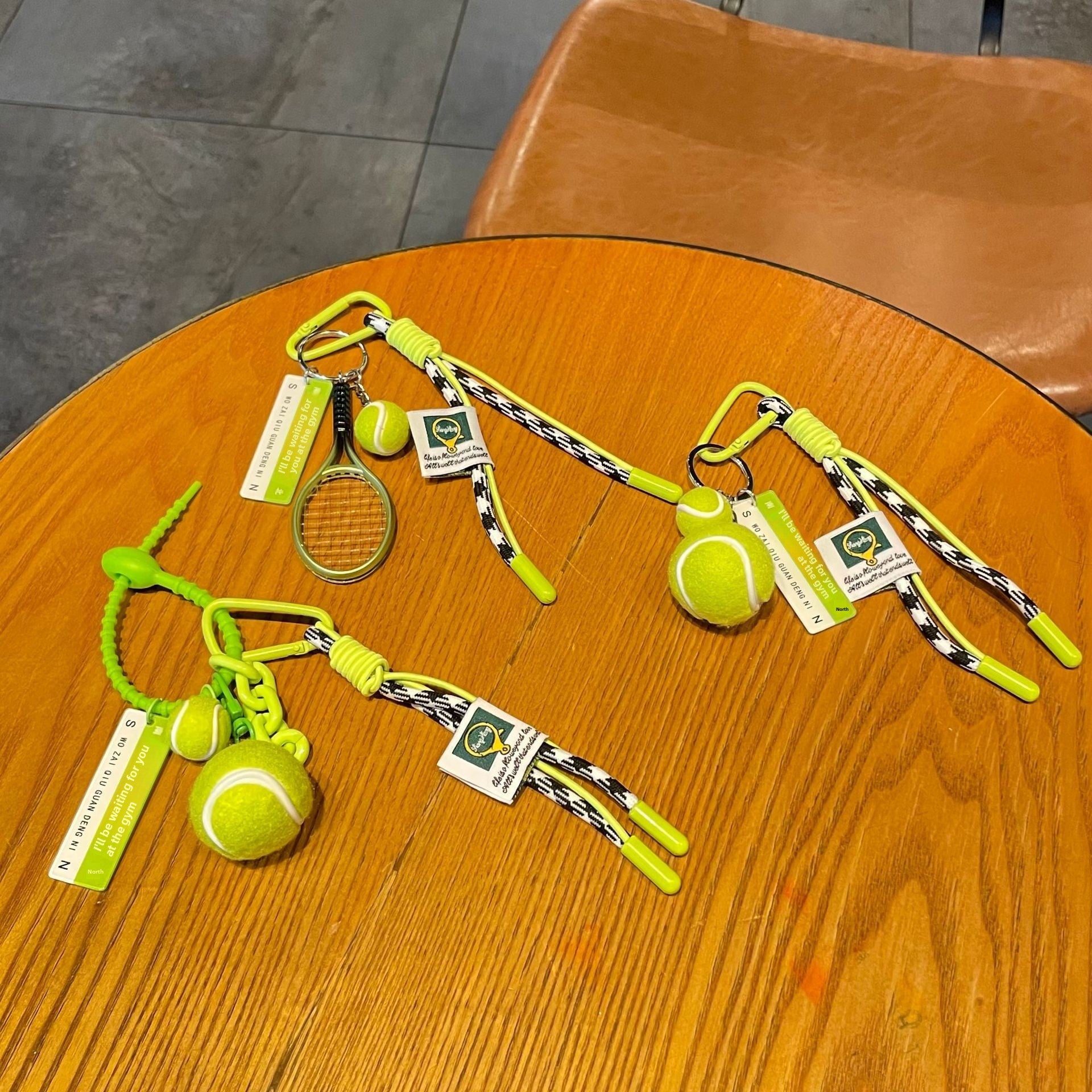 Acrylic Keychain In Vibrant Orange, Durable And Stylish Keychain Accessory