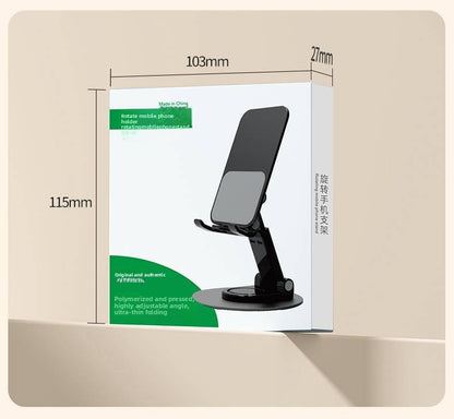 Folding Bracket Phone Stand Made Of Durable Aluminium Alloy In Black
