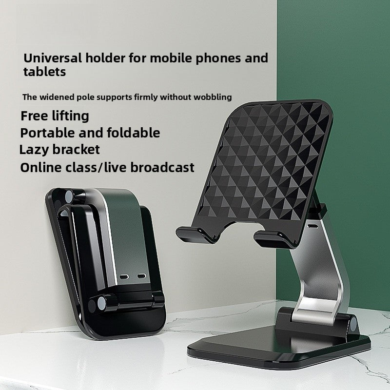 Folding Bracket Phone Stand Made Of Durable Aluminium Alloy In Black