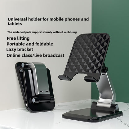 Folding Bracket Phone Stand Made Of Durable Aluminium Alloy In Black