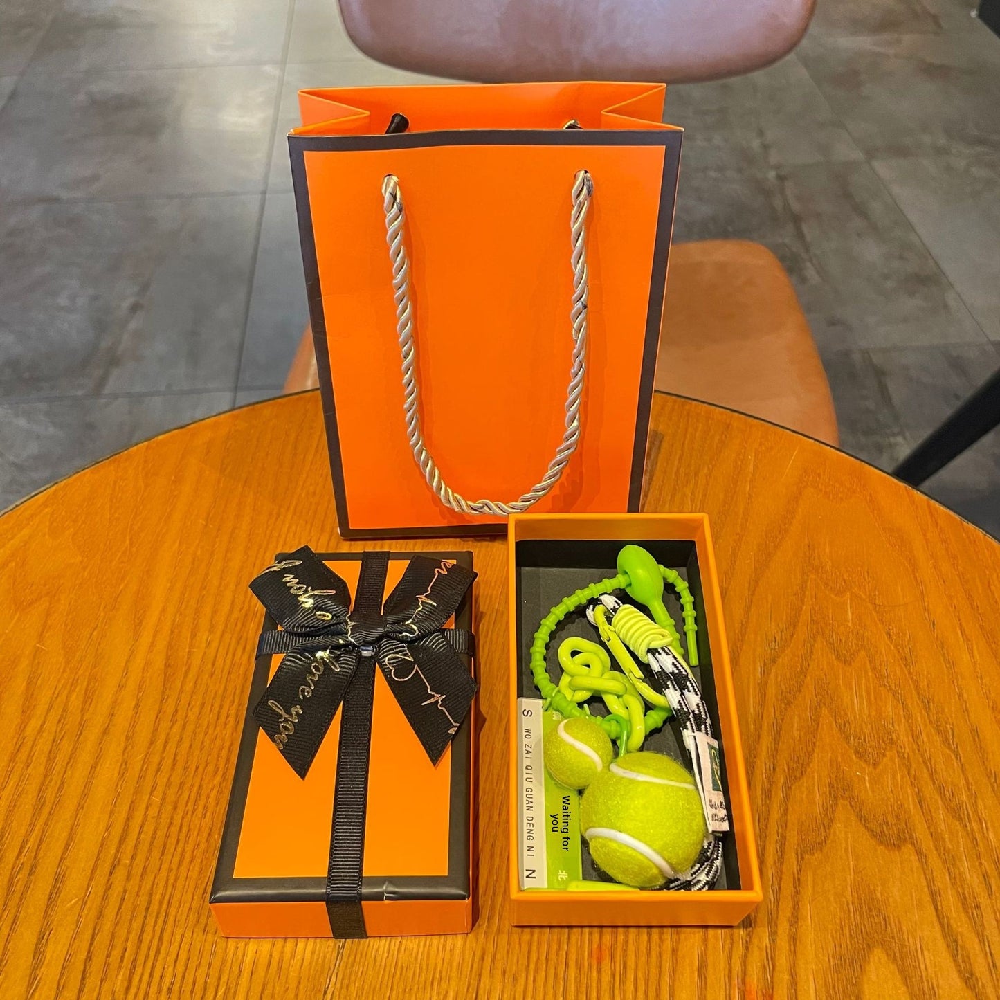 Acrylic Keychain In Vibrant Orange, Durable And Stylish Keychain Accessory