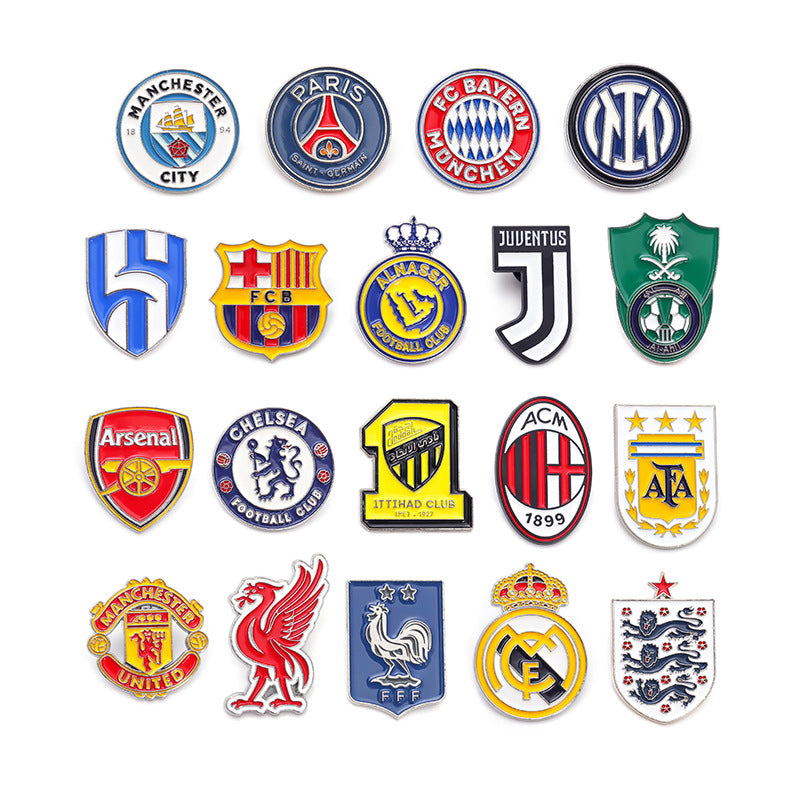 Alloy Brooch Badge Jewelry Accessory Featuring Durable Metal Material