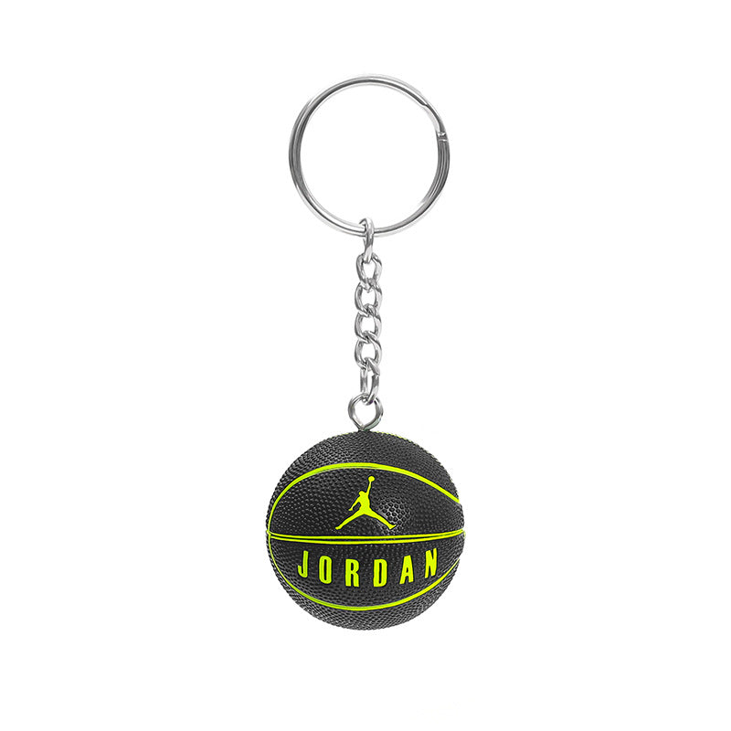 Basketball Pattern Plastic Keychain, Stylish And Durable Keychain Accessory