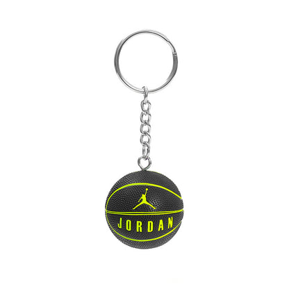 Basketball Pattern Plastic Keychain, Stylish And Durable Keychain Accessory
