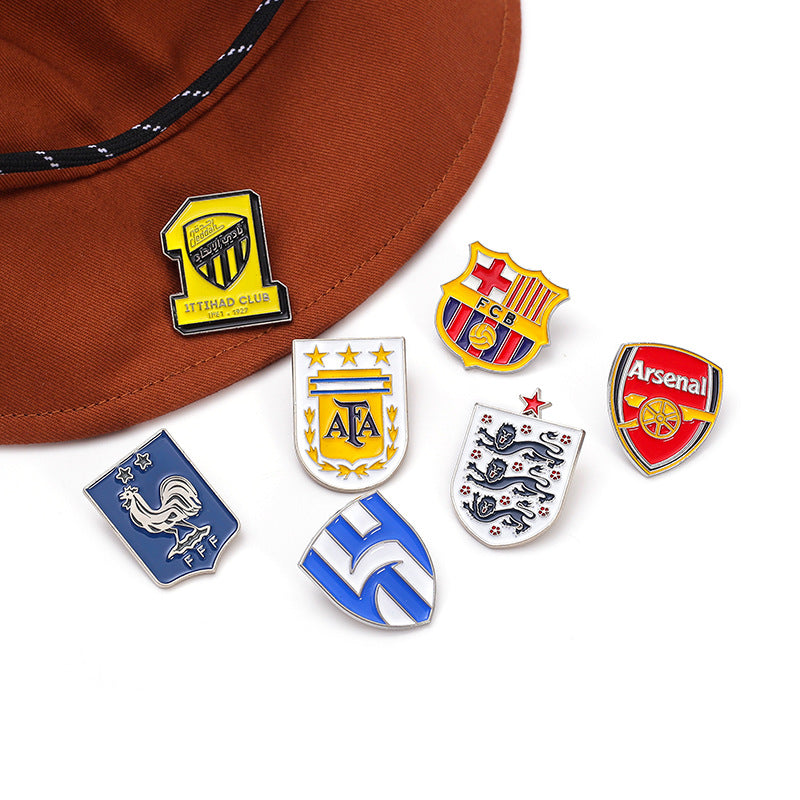 Alloy Brooch Badge Jewelry Accessory Featuring Durable Metal Material