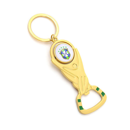 Football World Cup Keychain Made Of Durable Zinc Alloy, Perfect Souvenir And Gift Accessory