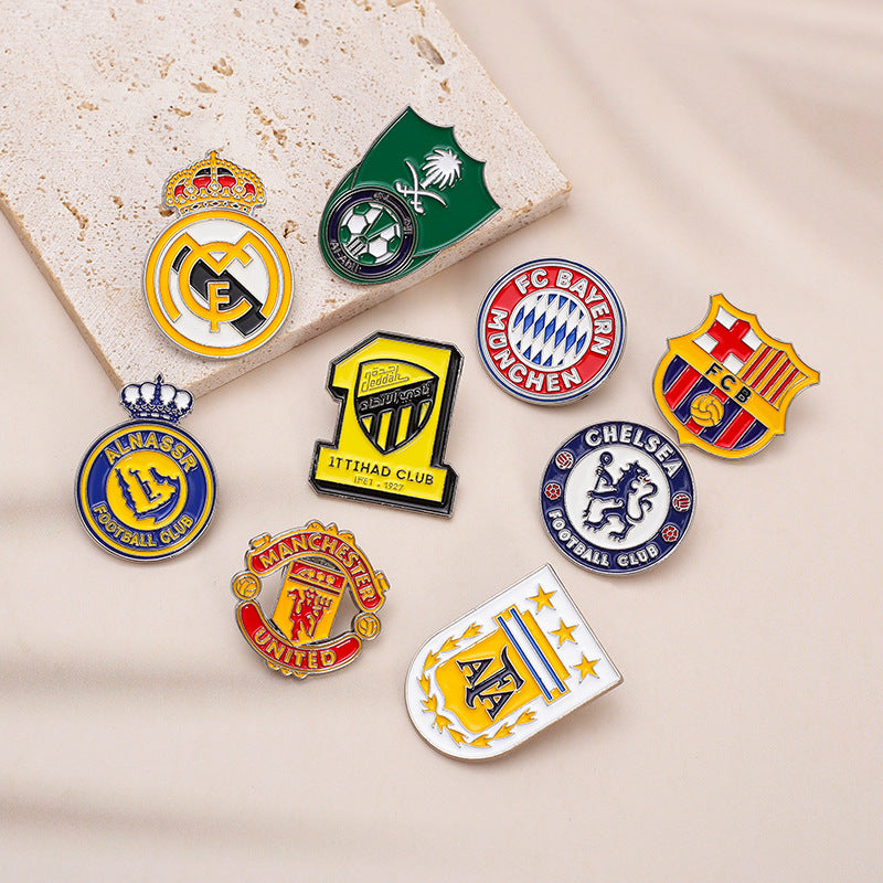 Alloy Brooch Badge Jewelry Accessory Featuring Durable Metal Material