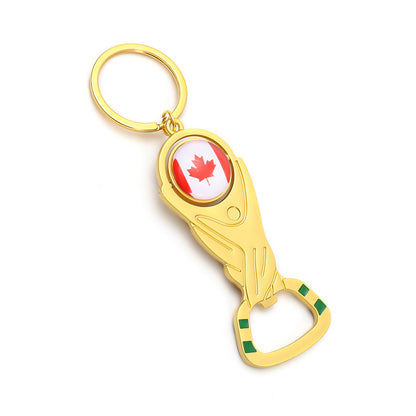 Football World Cup Keychain Made Of Durable Zinc Alloy, Perfect Souvenir And Gift Accessory