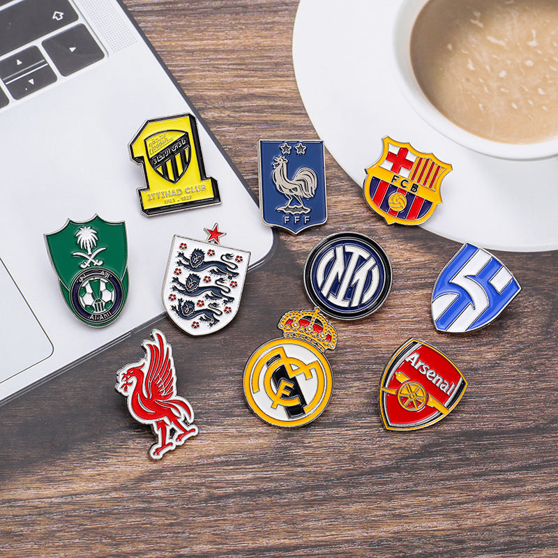 Alloy Brooch Badge Jewelry Accessory Featuring Durable Metal Material