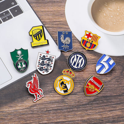 Alloy Brooch Badge Jewelry Accessory Featuring Durable Metal Material