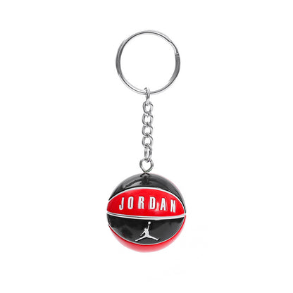 Basketball Pattern Plastic Keychain, Stylish And Durable Keychain Accessory