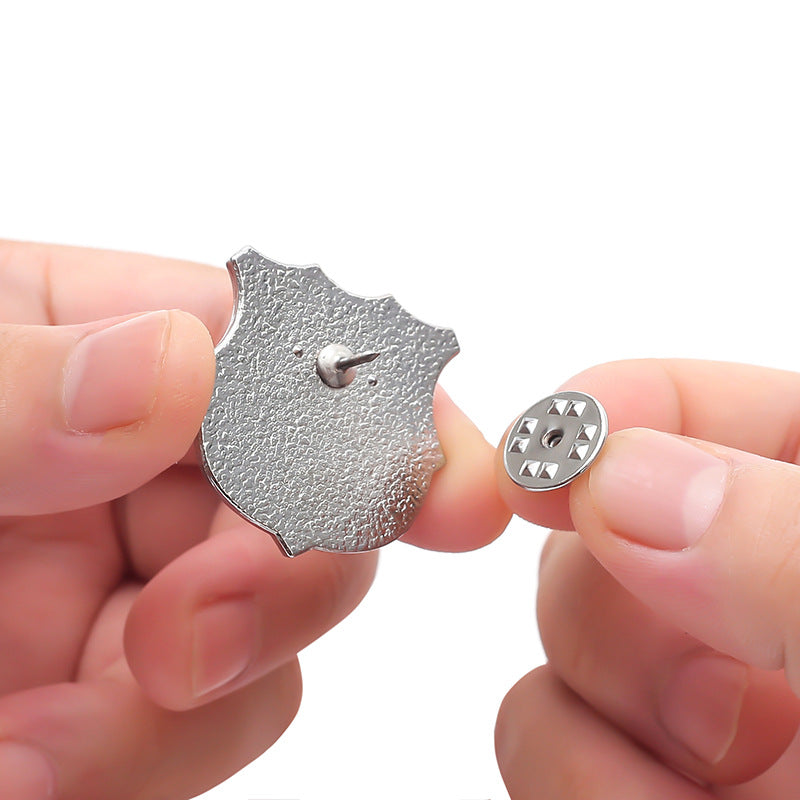 Alloy Brooch Badge Jewelry Accessory Featuring Durable Metal Material