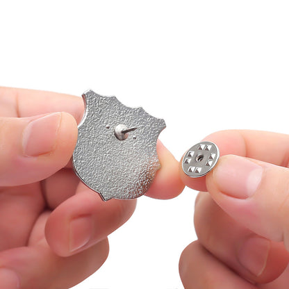 Alloy Brooch Badge Jewelry Accessory Featuring Durable Metal Material