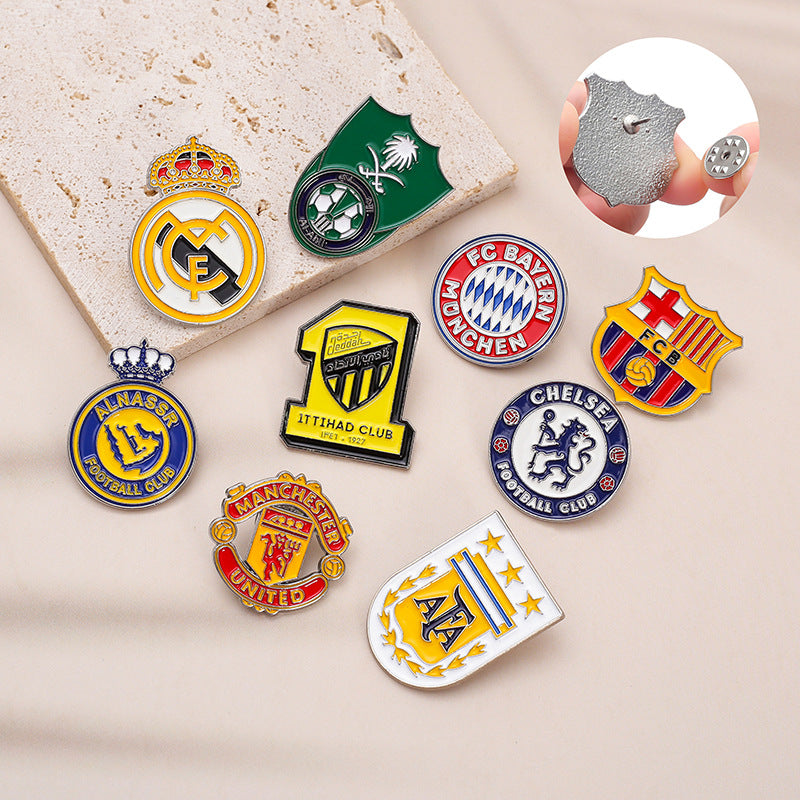 Alloy Brooch Badge Jewelry Accessory Featuring Durable Metal Material