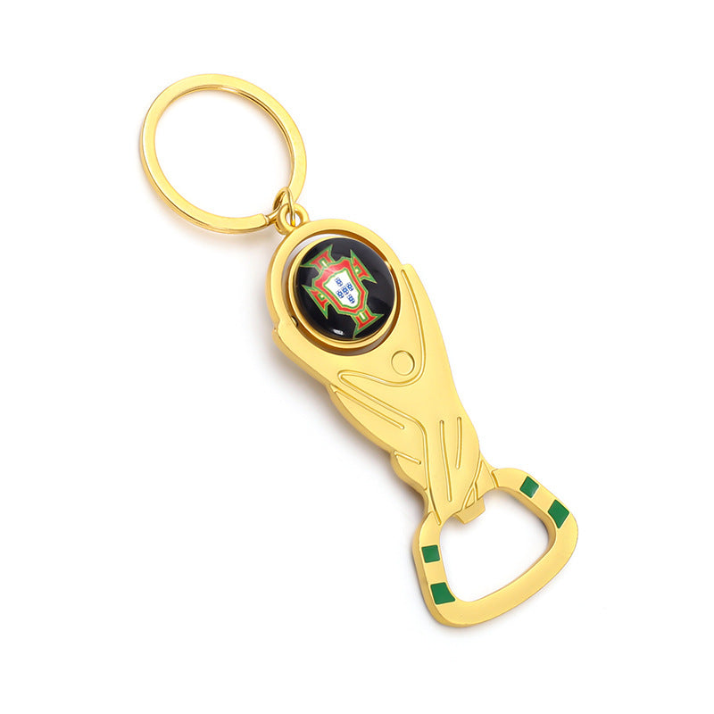 Football World Cup Keychain Made Of Durable Zinc Alloy, Perfect Souvenir And Gift Accessory