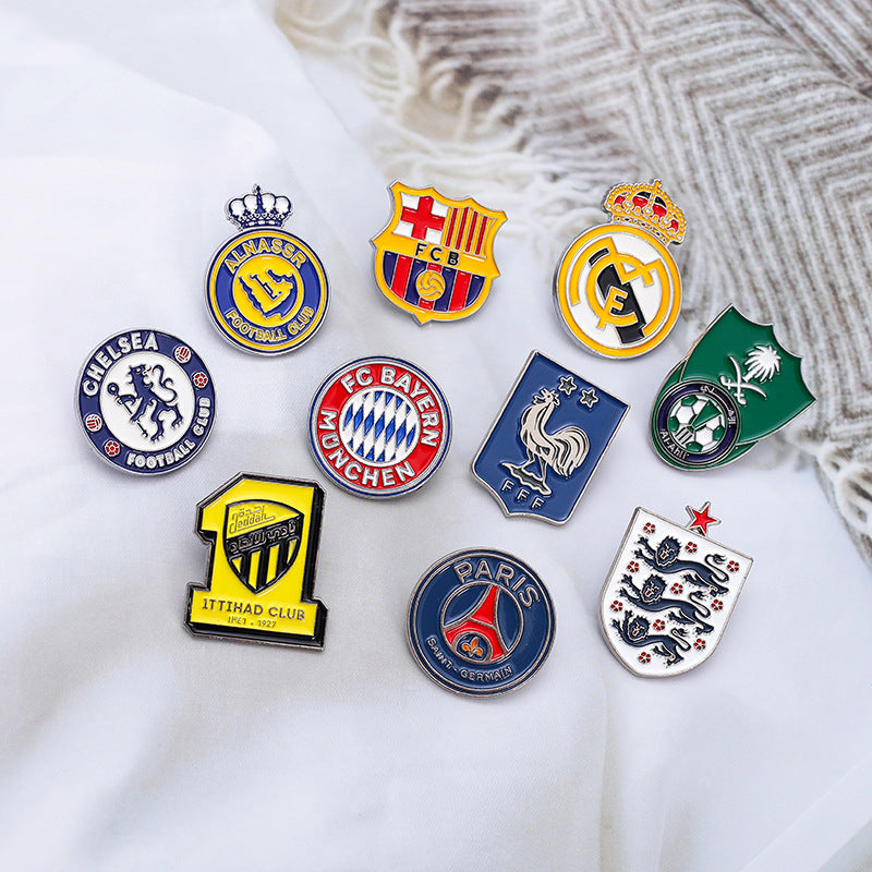 Alloy Brooch Badge Jewelry Accessory Featuring Durable Metal Material
