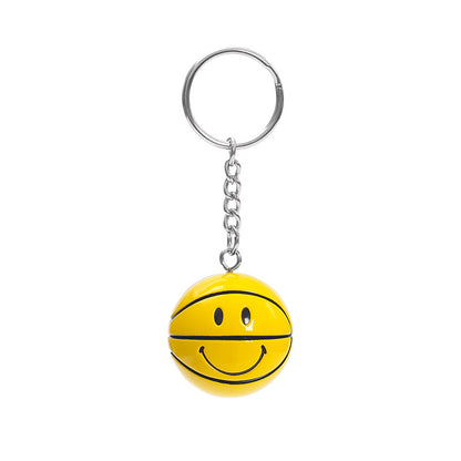 Basketball Pattern Plastic Keychain, Stylish And Durable Keychain Accessory