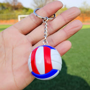 Blue, White, and Red Volleyball