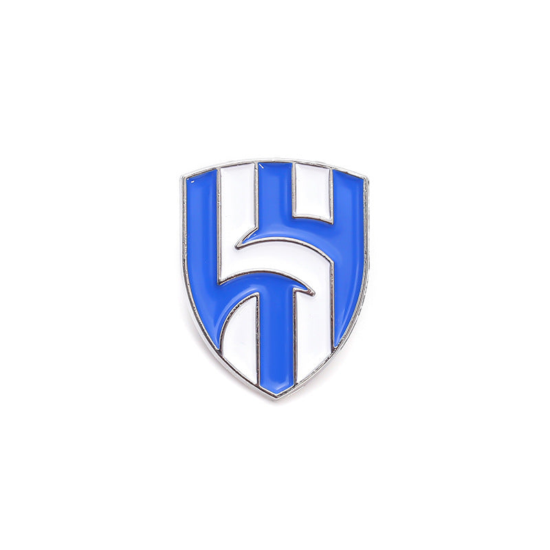 Alloy Brooch Badge Jewelry Accessory Featuring Durable Metal Material