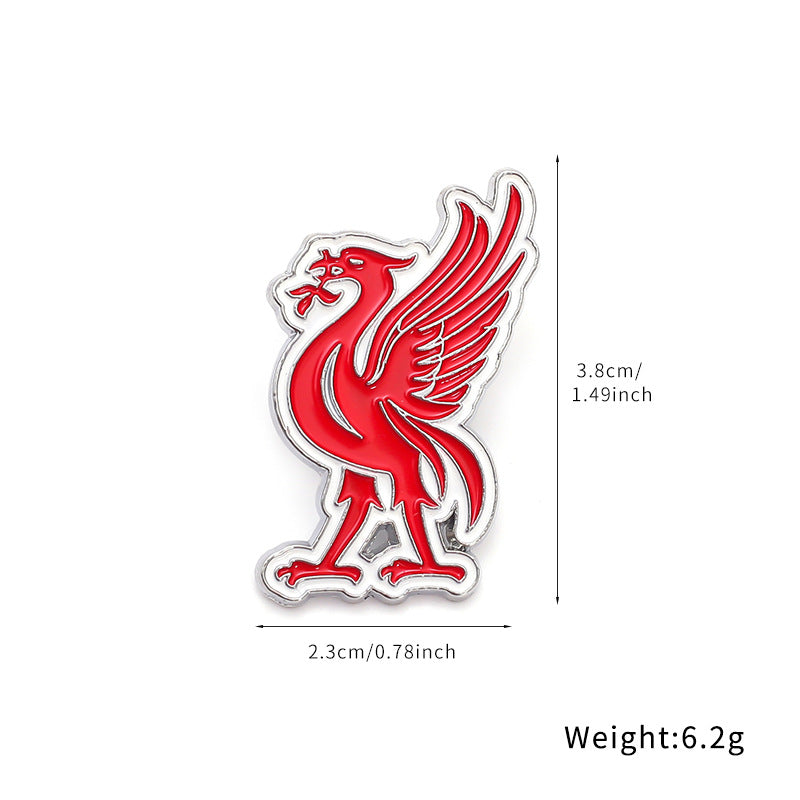 Alloy Brooch Badge Jewelry Accessory Featuring Durable Metal Material