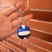 Blue and Black Volleyball