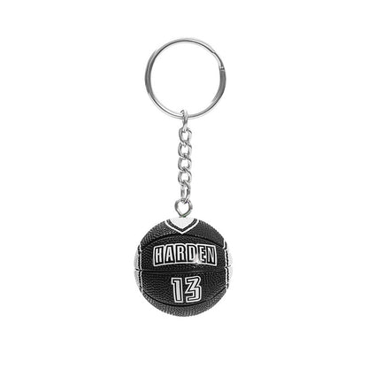 Basketball Pattern Plastic Keychain, Stylish And Durable Keychain Accessory