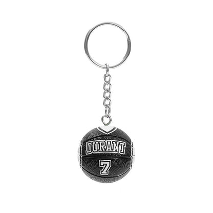 Basketball Pattern Plastic Keychain, Stylish And Durable Keychain Accessory