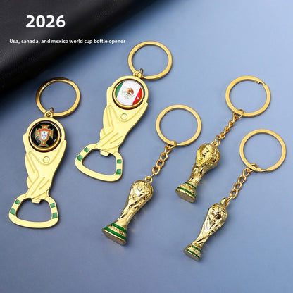 Football World Cup Keychain Made Of Durable Zinc Alloy, Perfect Souvenir And Gift Accessory