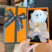 Holding Fish Little Koala - Light Brown + Double Rope + Orange Gift Box