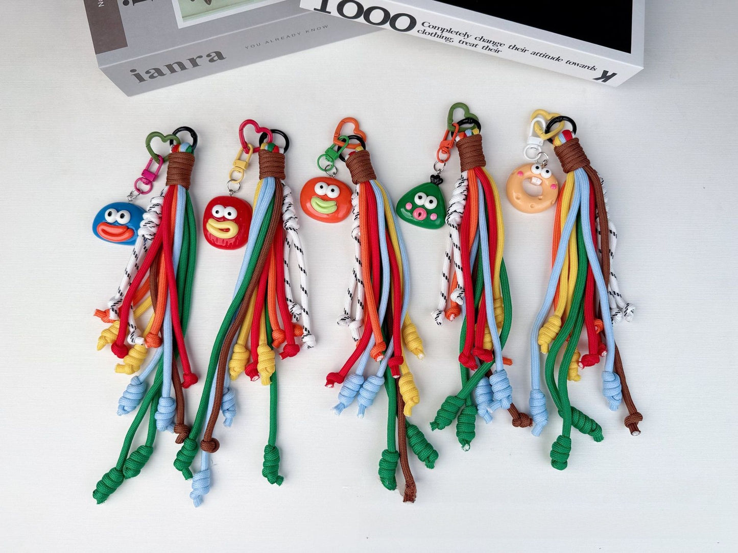 Mouth Pattern Plastic Pendant Charm Available In Colour