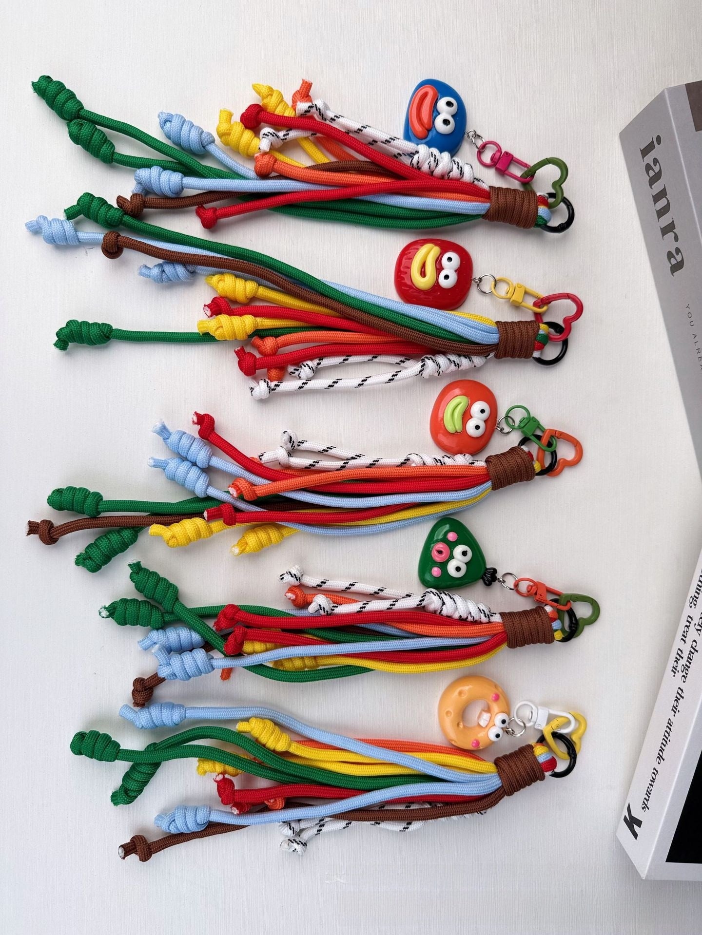 Mouth Pattern Plastic Pendant Charm Available In Colour