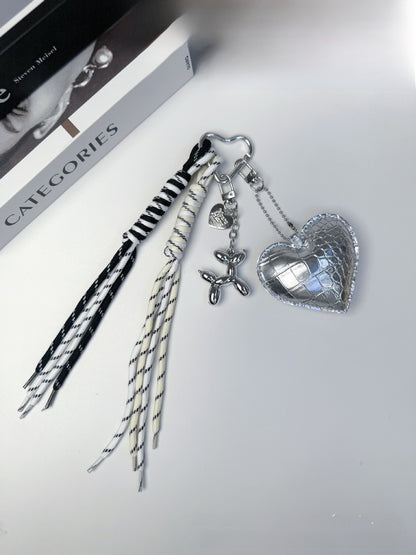 Original Design Star Pattern Keychain In PU Leather, Stylish And Durable Hanging Accessory