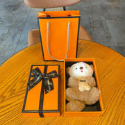Hug Fish Little Koala - Dark Coffee + Orange Gift Box + Gift Bag
