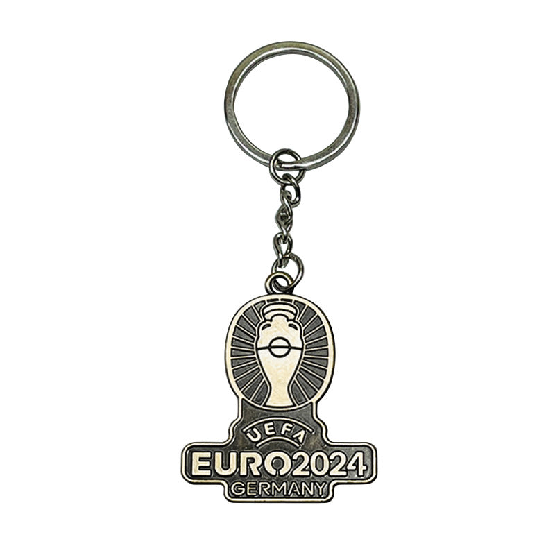 Geometric Bronze Keychain