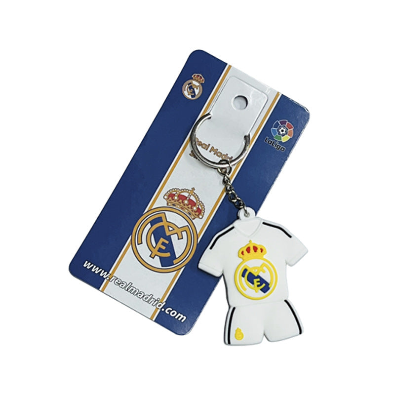 JINGBO PVC Soft Rubber Football Fan Keychain Featuring Portugal Ronaldo Design, 6.5x5.2cm, Customizable Logo, Made In Guangdong