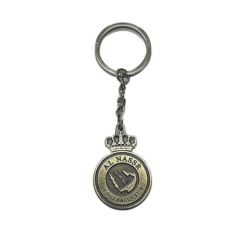 Geometric Bronze Keychain
