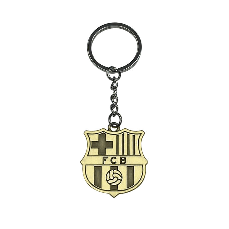 Geometric Bronze Keychain