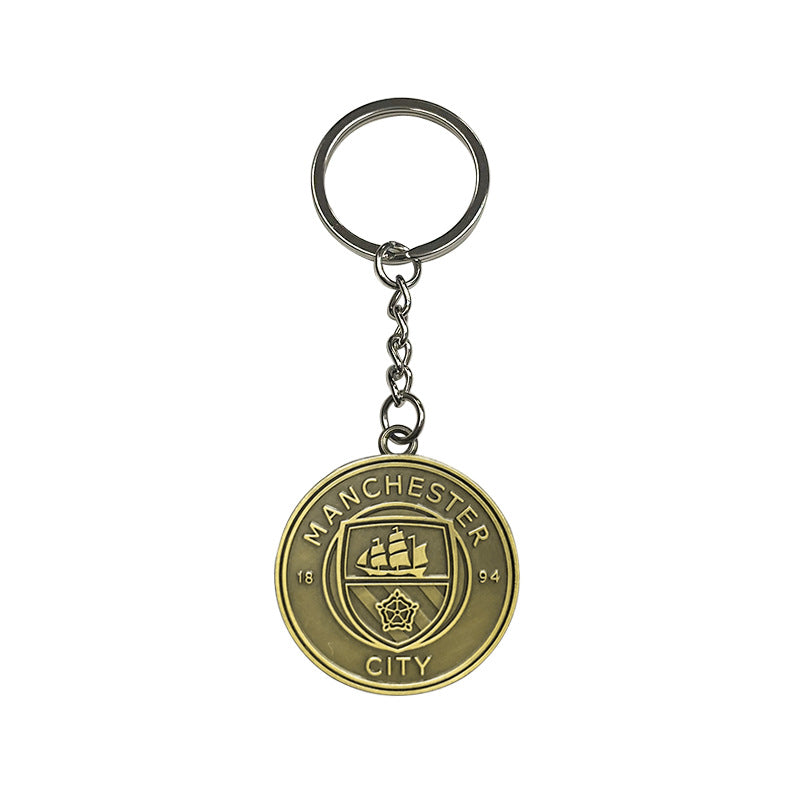 Geometric Bronze Keychain