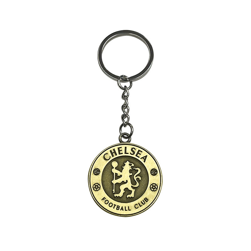 Geometric Bronze Keychain