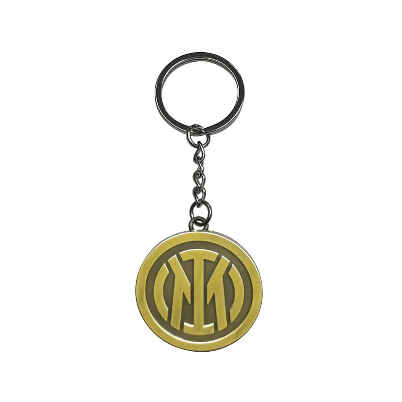 Geometric Bronze Keychain