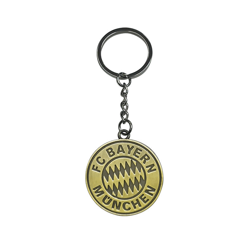 Geometric Bronze Keychain