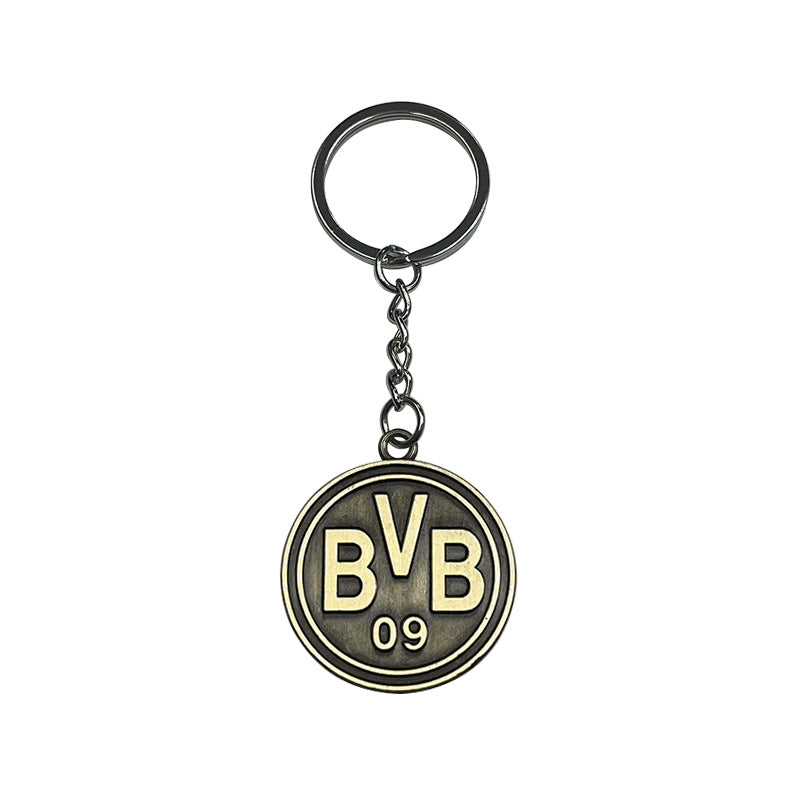 Geometric Bronze Keychain