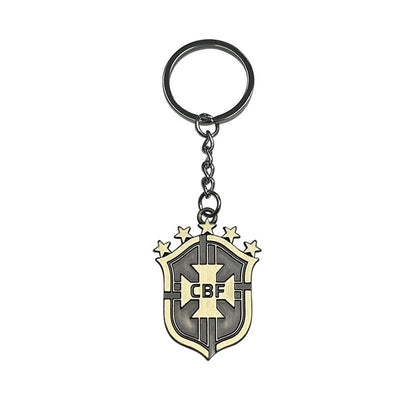 Geometric Bronze Keychain