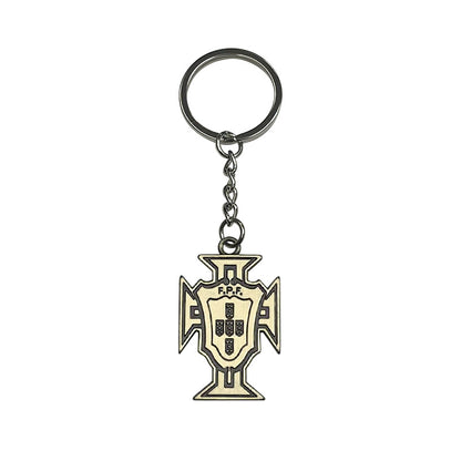 Geometric Bronze Keychain