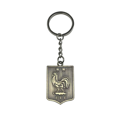 Geometric Bronze Keychain