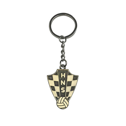 Geometric Bronze Keychain