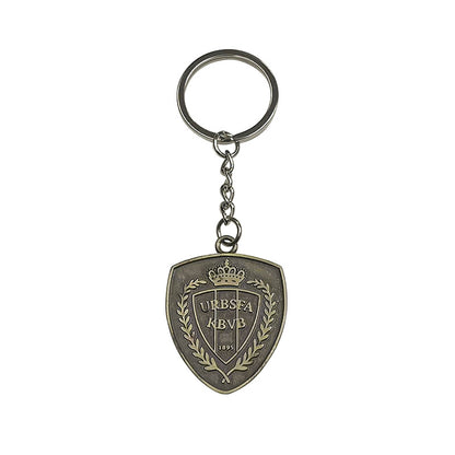 Geometric Bronze Keychain