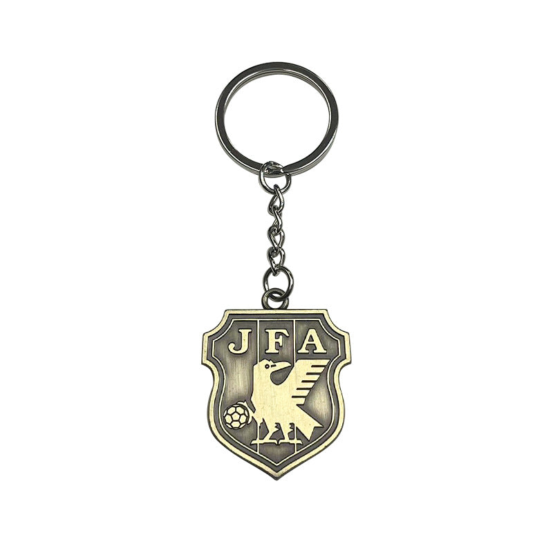 Geometric Bronze Keychain