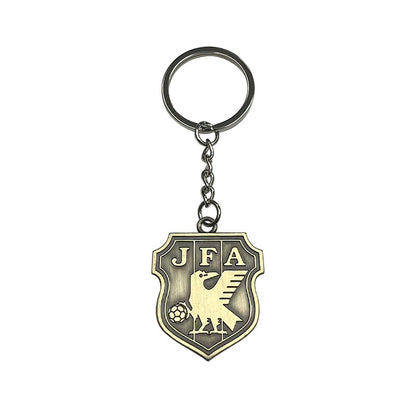 Geometric Bronze Keychain